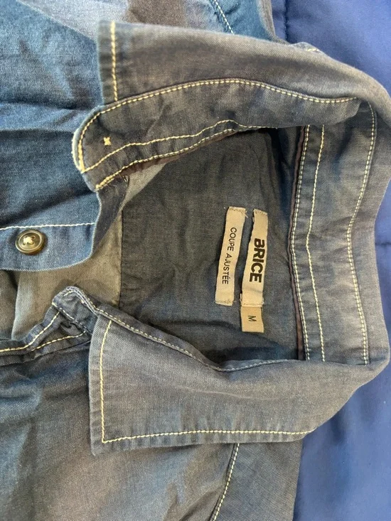 Ice Brice Chambray Button-Front Shirt - Blue - Picture 3 of 10